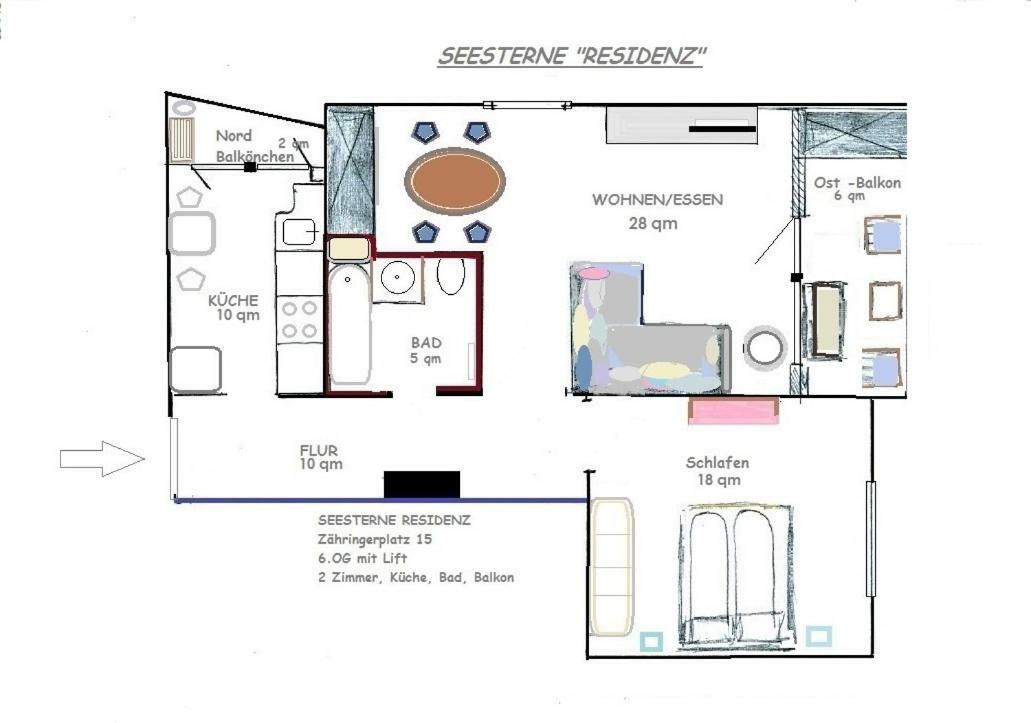 Seesterne Residenz Apartment Constance Exterior photo